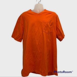 Duluth Trading Co Mens Orange Shirt Size Large